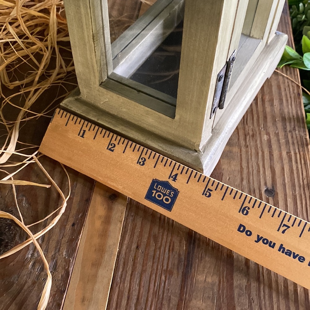 Williams Sonoma Wood and Metal Small Weathered Rustic Lantern - Picture 14 of 16
